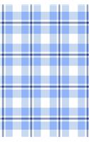 2020 Daily Planner Blue White Plaid Tartan 388 Pages: 2020 Planners Calendars Organizers Datebooks Appointment Books Agendas