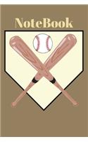 Notebook: Baseball Sports Personalized Journal to write in, Game Experiences for Men Women Boys and Girls for gifts holidays