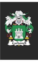 Carbonell: Carbonell Coat of Arms and Family Crest Notebook Journal (6 x 9 - 100 pages)