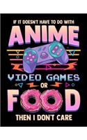 If It Doesn't Have To Do With Anime Video Games Or Food Then I Don't Care