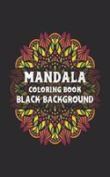 Mandala coloring books for seniors black background