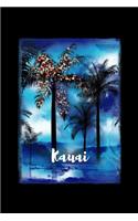 Kauai: Hawaiian Christmas Notebook With Lined College Ruled Paper For Taking Notes. Stylish Tropical Travel Journal Diary 6 x 9 Inch Soft Cover. For Home, 