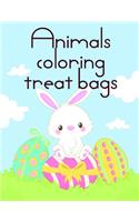 Animals coloring treat bags: Super Cute Kawaii Coloring Pages for Teens