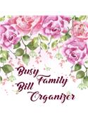 Busy Family Bill Organizer