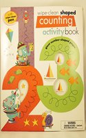 123 Wipe Clean Shaped Counting Activity Book Spiral Bound