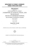 Department of Energy oversight