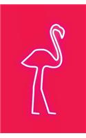 Neon Flamingo Notebook