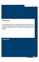 Erstellung eines einfachen Internetforums basierend auf einer MySQL-Datenbank und PHP