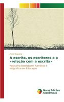 A escrita, os escritores e a relação com a escrita