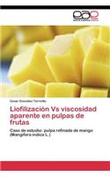 Liofilización Vs viscosidad aparente en pulpas de frutas