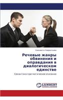 Rechevye Zhanry Obvineniya I Opravdaniya V Dialogicheskom Edinstve