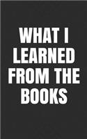 What I Learned from the Books