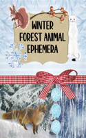 Winter Forest Animal Ephemera Collection