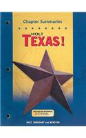 Holt Texas! Chapter Summaries