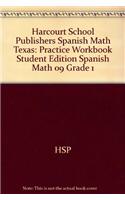 Harcourt School Publishers Spanish Math: Practice Workbook Student Edition Spanish Math 09 Grade 1