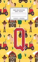 Primary Composition Notebook Grades K-2 Story Journal Q