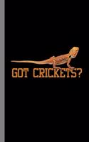 Got Crickets?: Gecko Gift For Reptile Lovers (6"x9") Dot Grid Notebook To Write In