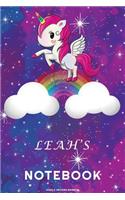 Leah's Unicorn Rainbow Notebook