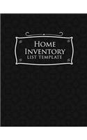 Home Inventory List Template