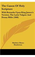Canon Of Holy Scripture