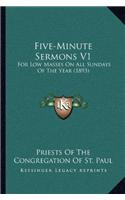 Five-Minute Sermons V1
