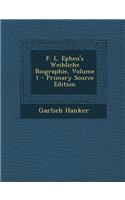 F. L. Epheu's Weibliche Biographie, Volume 1