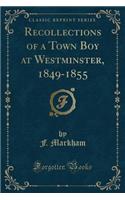 Recollections of a Town Boy at Westminster, 1849-1855 (Classic Reprint)