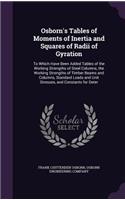 Osborn's Tables of Moments of Inertia and Squares of Radii of Gyration