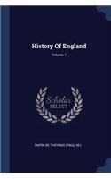 History Of England; Volume 1