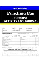 Punching Bag Exercise Activity Log Journal