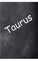 Taurus Zodiac Horoscope Journal Chalkboard