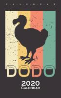 Dodo bird Retrolook Calendar 2020