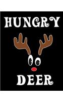 Hungry Deer: Deer Elk Antler Hunting Hobby 2020 Monthly Planner Dated Journal 8" x 10" 110 pages