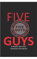 Five Guys Manager Notebook