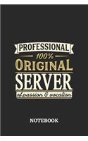 Professional Original Server Notebook of Passion and Vocation
