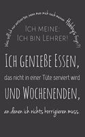 Ich bin Lehrer