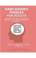 Hard Sudoku Puzzle Book for Adults