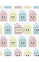 Notebook: Gift for you cover and Dot Graph Line Sketch pages, Extra large (8.5 x 11) inches, 110 pages, White paper, Sketch, Draw and Paint(1 Gift for You Notebook)