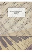 Blank Piano Sheet Music Notebook