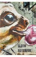 Sloth Notebook: Sloths Notebook 6x9 Lined Composition Book Journal with Glossy Cover(1 Sloth Novelty Gifts)