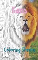 Lion Coloring Sheets: 30 Lion Drawings, Coloring Sheets Adults Relaxation, Coloring Book for Kids, for Girls, Volume 13