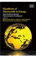 Handbook of Microcredit in Europe