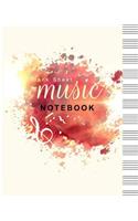 Blank Sheet Music Notebook