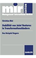 Stabilität Von Joint Ventures in Transformationsländern