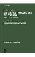 Notker latinus zu Boethius, De consolatione Philosophiae - Buch I/II