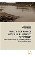 Analysis of Fow of Water in Suspended Sediments