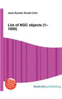 List of Ngc Objects (1-1000)