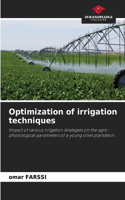 Optimization of irrigation techniques