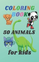 Coloring Book 50 Animals for Kids