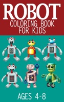 Robot Coloring Book For Kids Ages 4-8